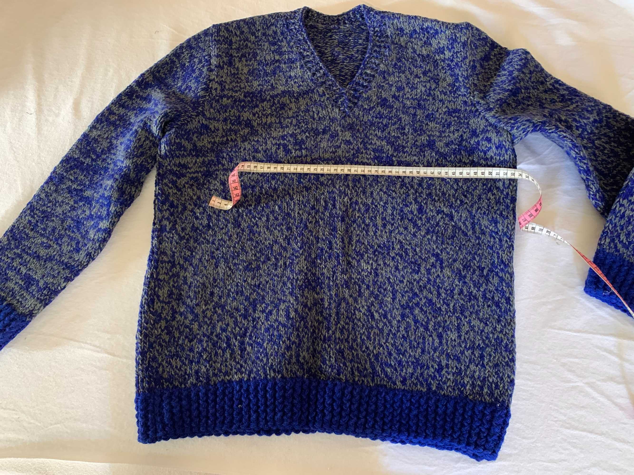 Пуловер/жилетка, мъжка, вълнена, нова, XL