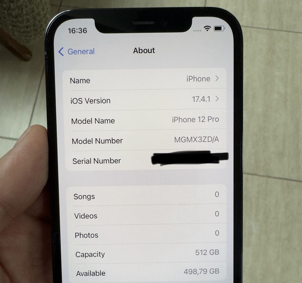 iPhone 12 pro 512 gb Pacific Blue