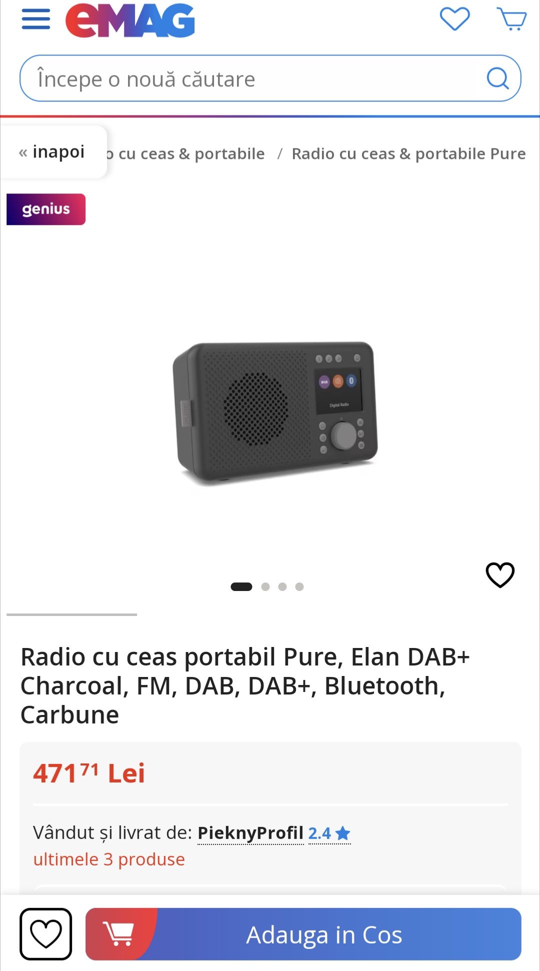 Radio - ceas Bluetooth