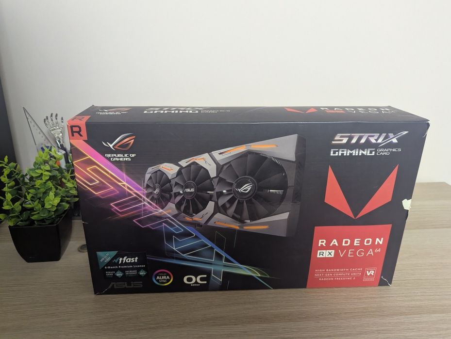 Видео Карта Radeon RX Vega 64 Asus ROG Strix Gaming OC Edition 8GB