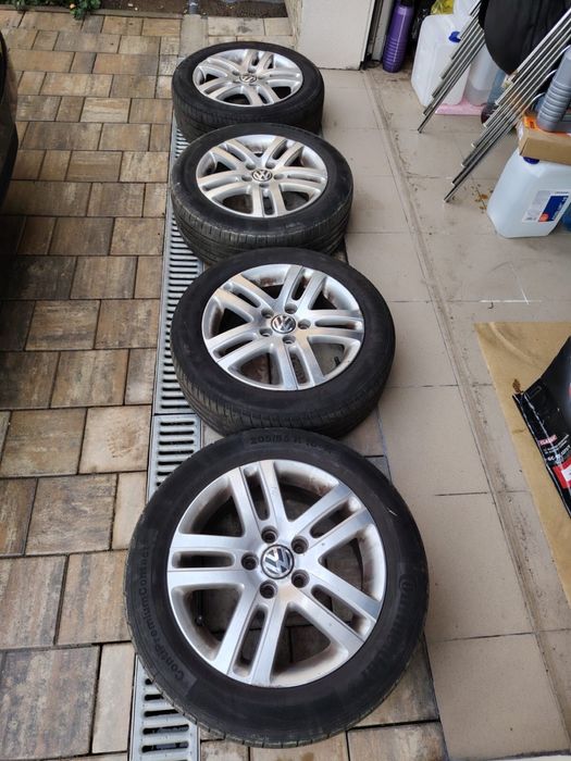 Jante Volkswagen cu cauciucuri 205 55 R16 Continental