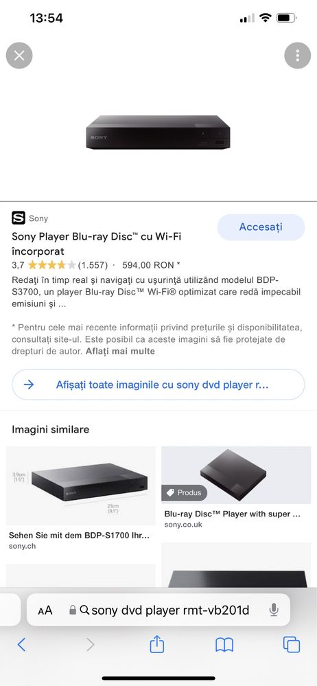 Sony player blu-ray S1700