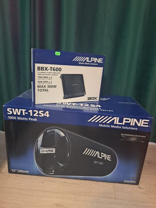 Pachet Subwoofer Alpine complet nou