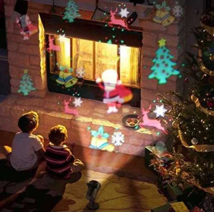 Светлинен Празничен LED Проектор SLIDE с 12бр. приставки