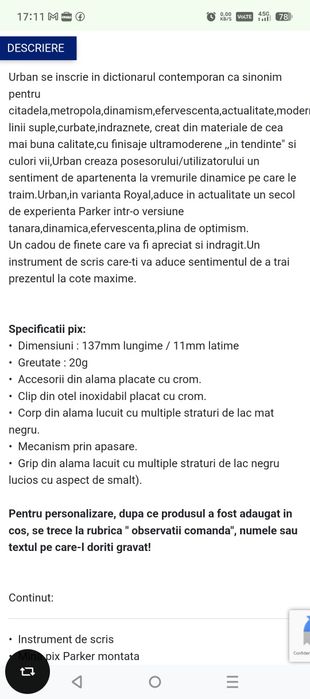 Pix Parker Urban Royal Mat Black CT,nou