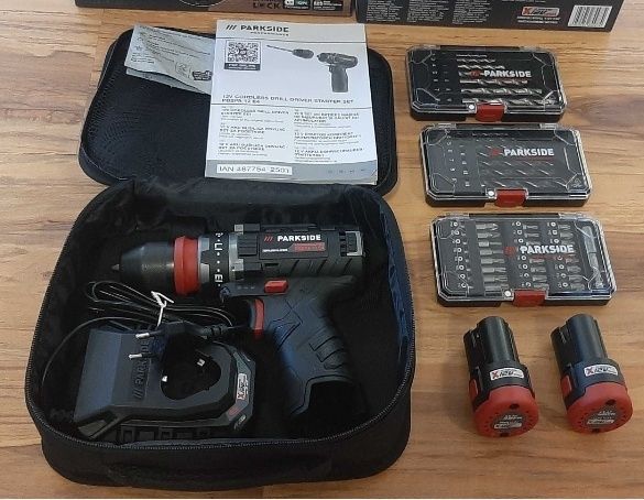 Infiletanta parkside cu 2 acumulatori incarcator