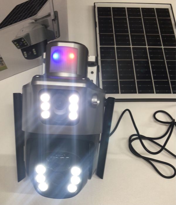 Camera Supraveghere 4G Panou Solar V380Pro Dual Lens 6K Autonomie 20h