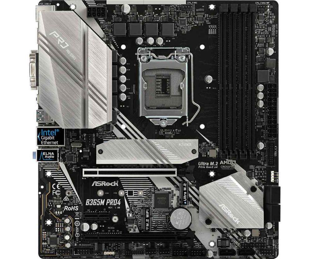 Процесор intel core i 5-9600K и Дъно Asrock B365M Pro4.