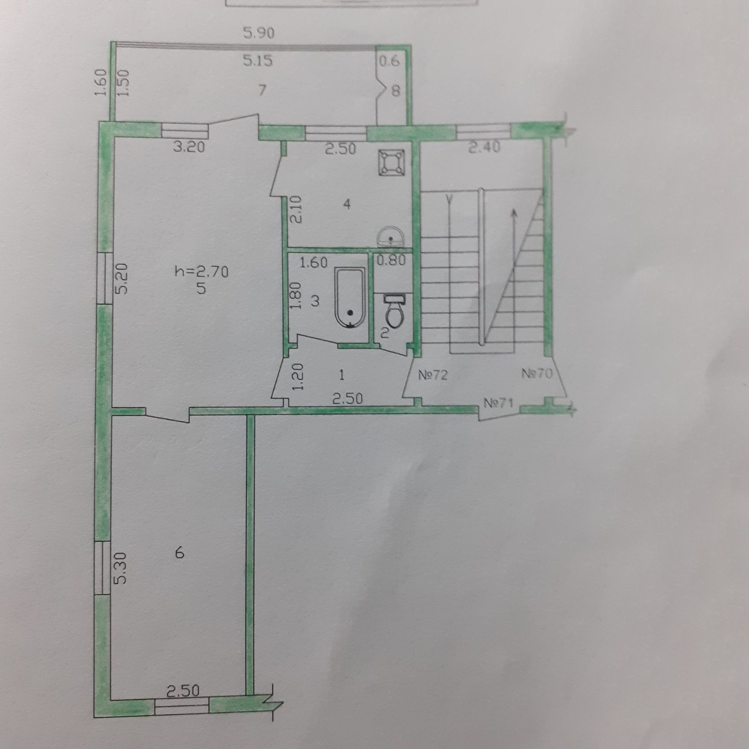 Naqd yoki Ipotekaga bank orqali 2xona kv sotiladi