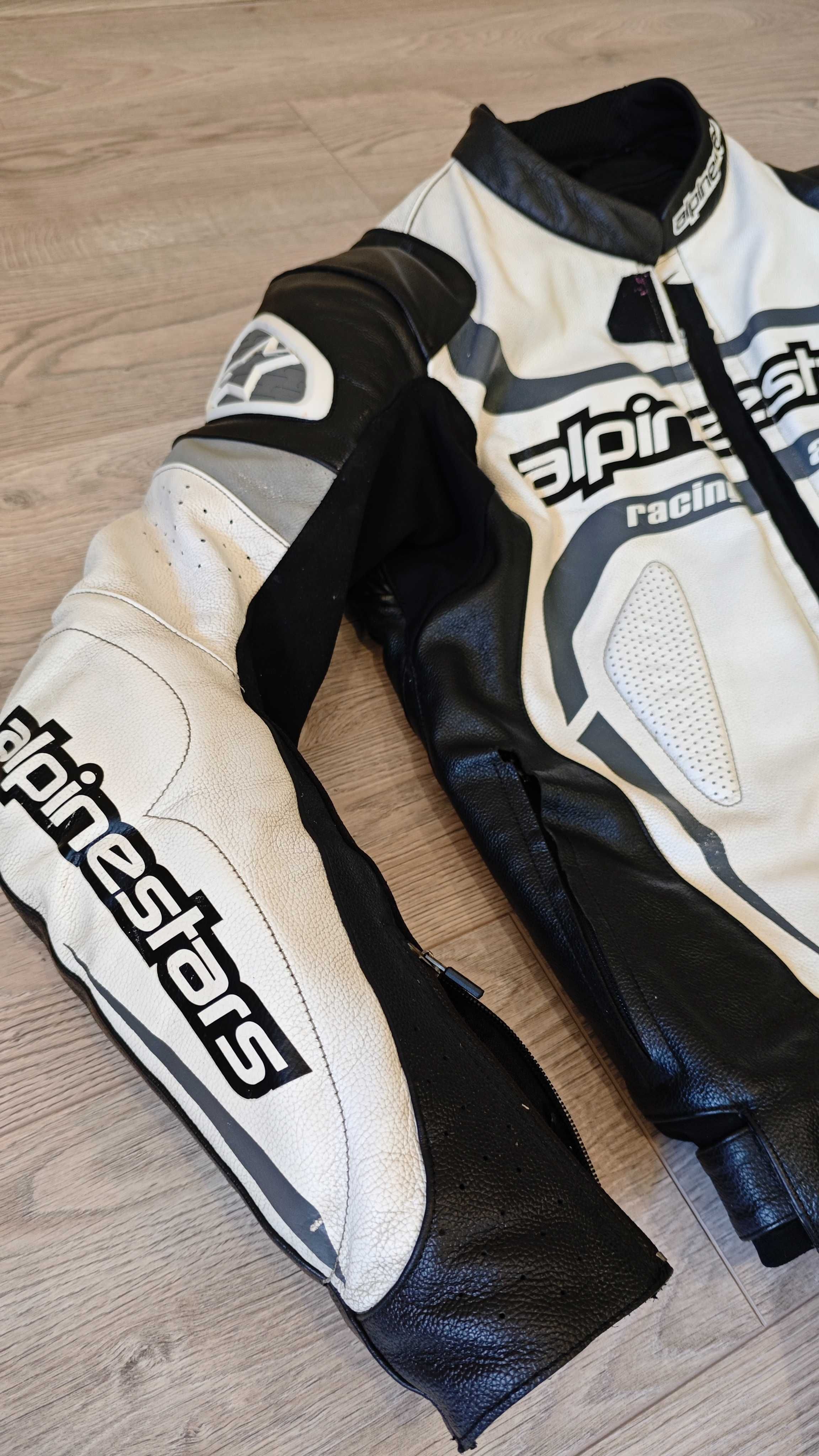 Кожен екип alpinestars 2части размер 52
