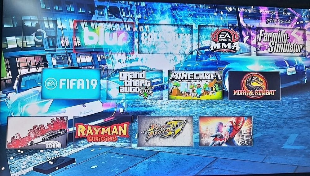 PlayStation 3 Slim Full Fifa19 M Kombat GTA5 Minecraft Spiderman Nfs