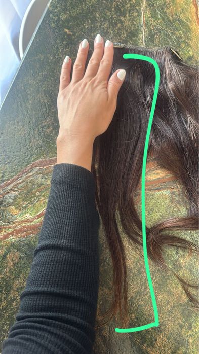 Vand extensii din par naturale, extravolum, 50cm