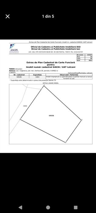 Teren intravilan Cogeasca Letcani