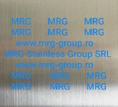 Tabla inox 1.5mm mata oglinda satinata scotchbrite aluminiu alama