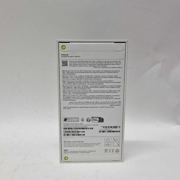 Liquid Money vinde - Telefon Apple iPhone 16, 128GB Black/Teal SIGILAT