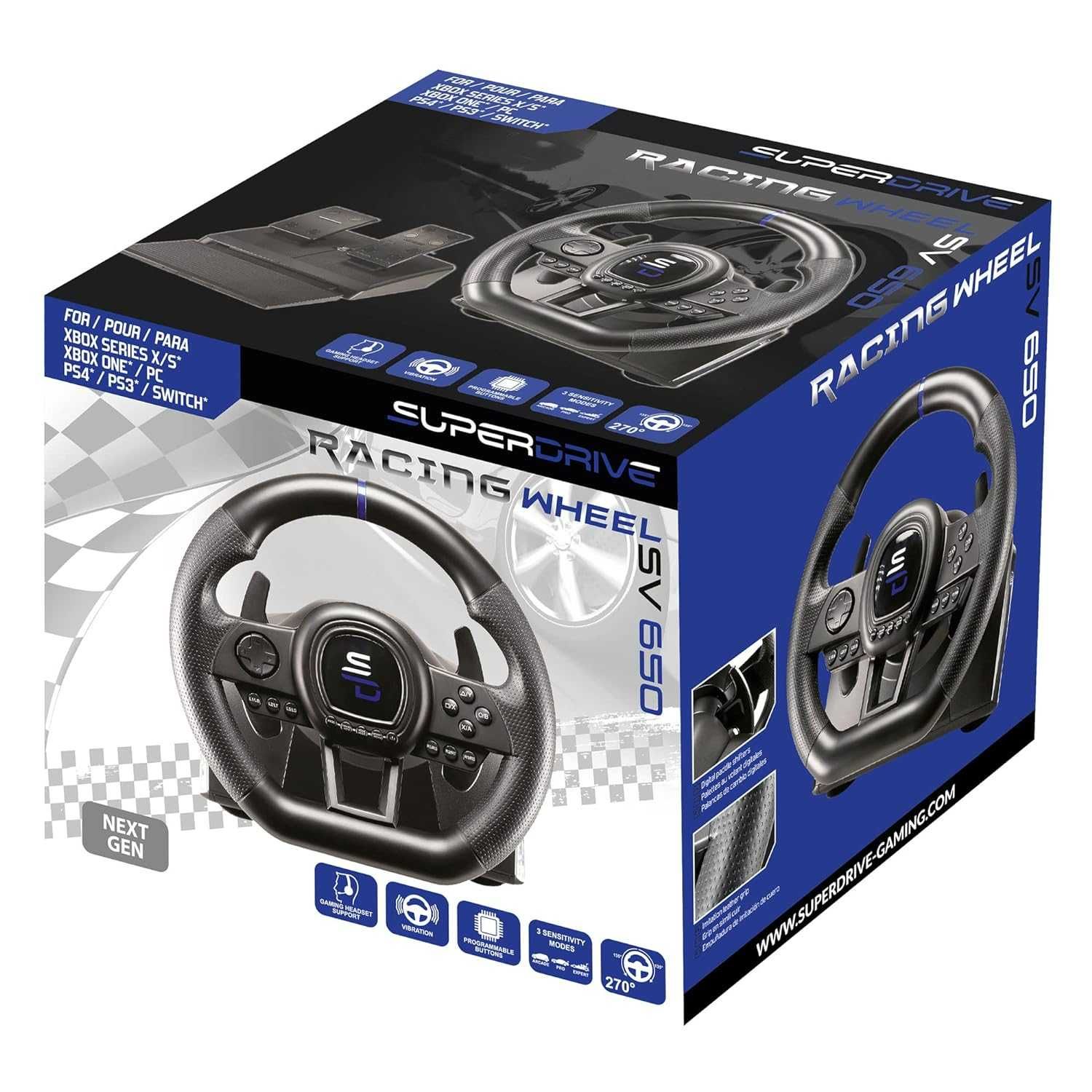 Волан Subsonic SuperDrive Racing Wheel SV650 за PS4/PS3/PC/XBOX/SWITCH