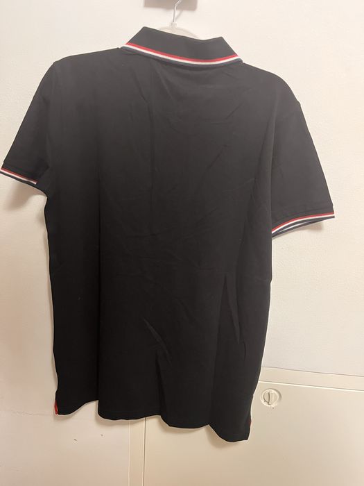 Moncler tricou polo negru
