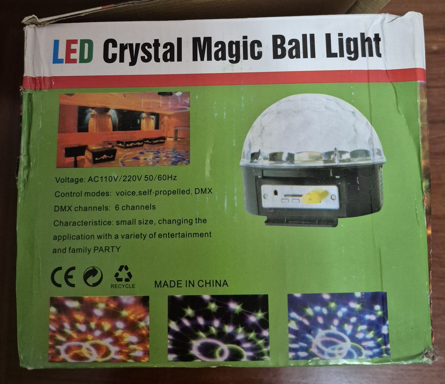 Диско-шар Led Crystal Magic Ball Light.