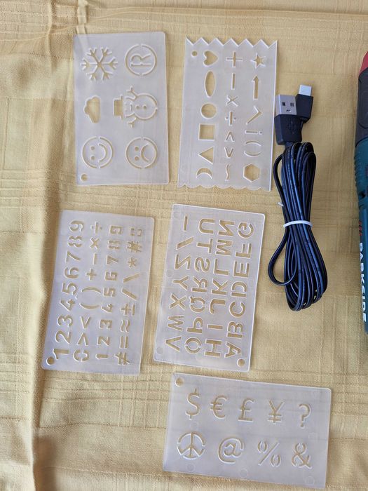 Aparat pentru gravura pe sticla, fier, lemn piatra cu acumulator