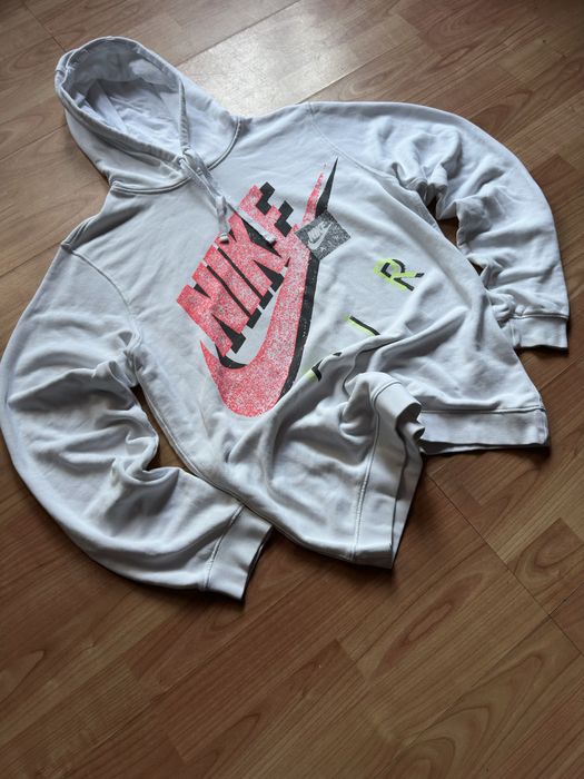 Hanorac hoodie sweater sweatshirt Nike Air white cotton