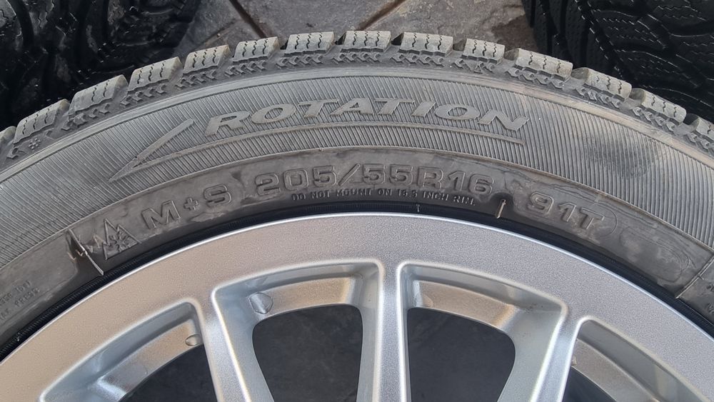Jante ATS aproape noi + cauciucuri iarnă Debica DOT 2025 – 5x100
