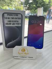 Iphone 15 Pro 128 GB 100%Baterie  cod produs: 13020