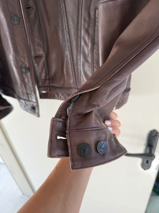 Мъжко кожено яке Massimo Dutti XXL