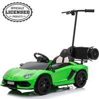 Masina electrica Lamborghini Aventador SVJ 70W 12V + Hoverboard #Verde