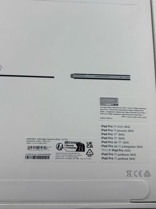 Tastatura APPLE Magic Keyboard pentru iPad Pro 11" (M4), ANGLIA, Uk