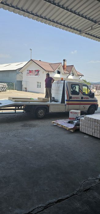 Inchiriez remorca cu axa dubla si prelata,si autoplatforma