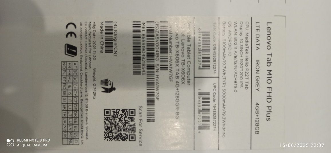 Lenovo tab M10 PLUS