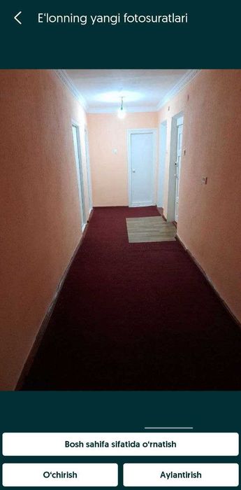 Urganch shahrida 2 xonali kvartira qizlarga ijaraga beriladi