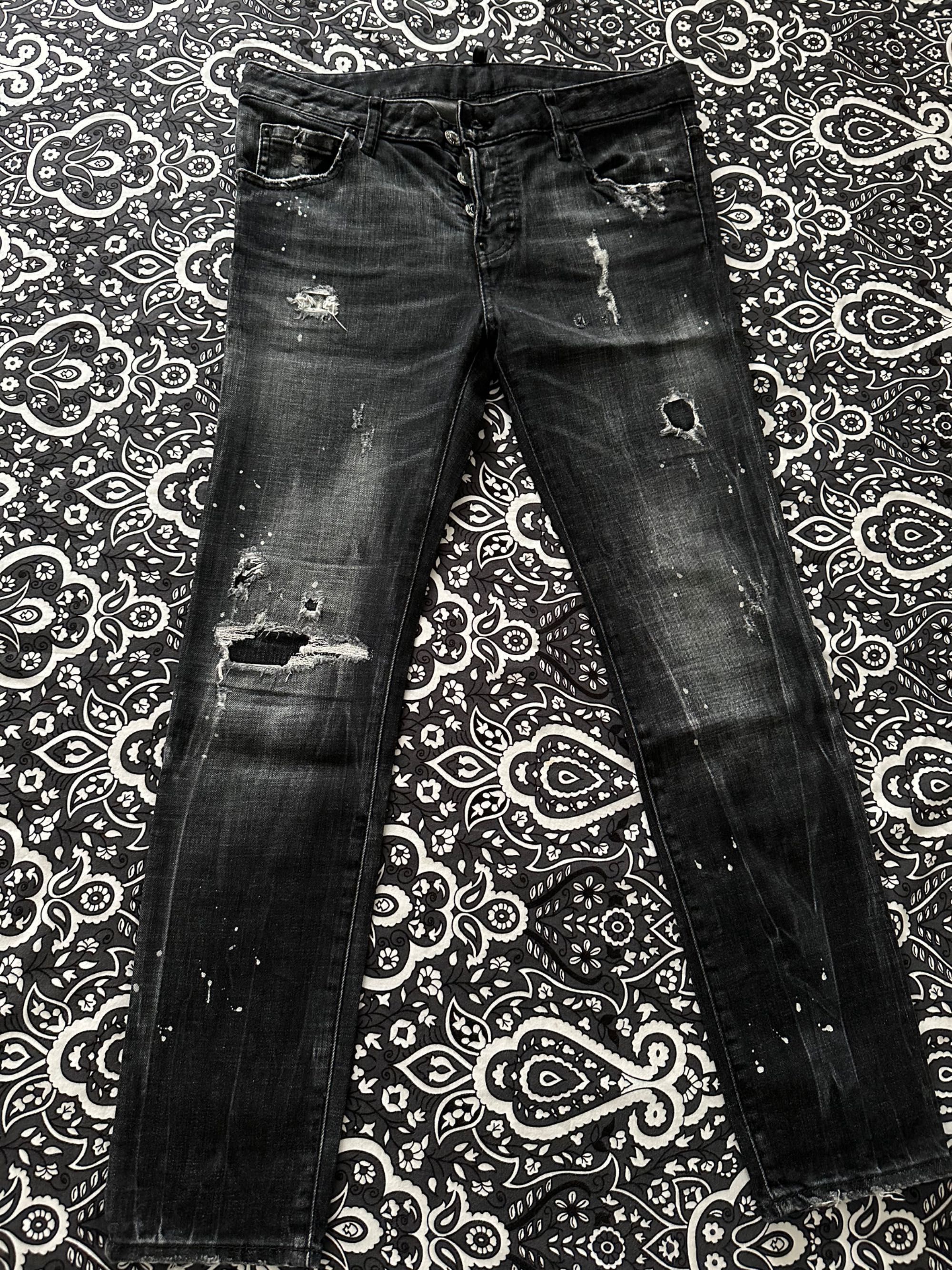 Дънки Dsquared2 в сив цвят