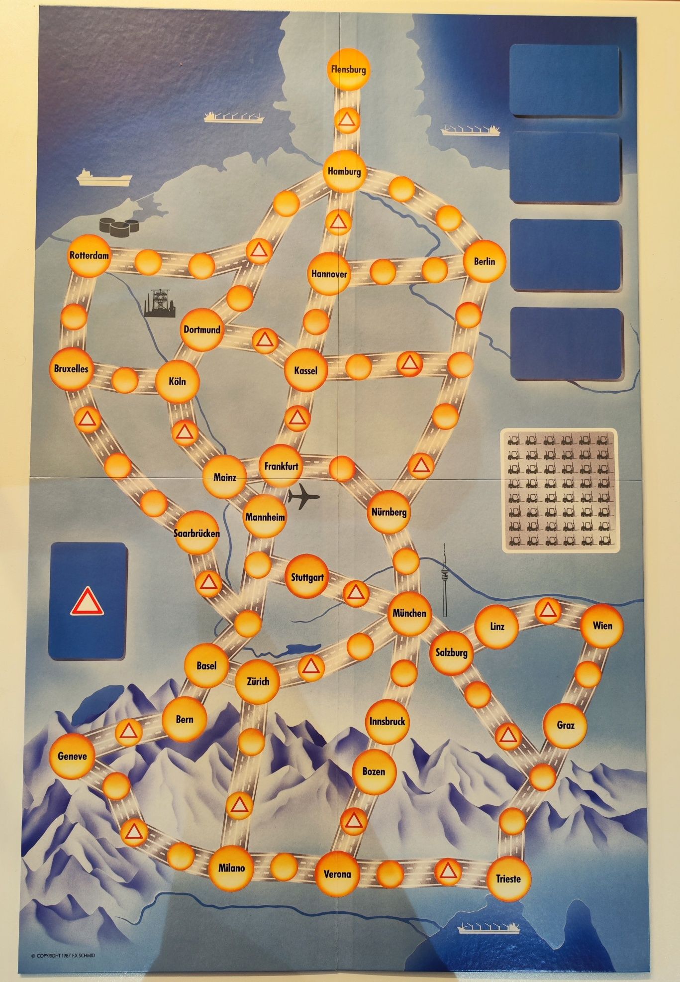 Joc de societate board game Auf Achse 1987 componente sigilate