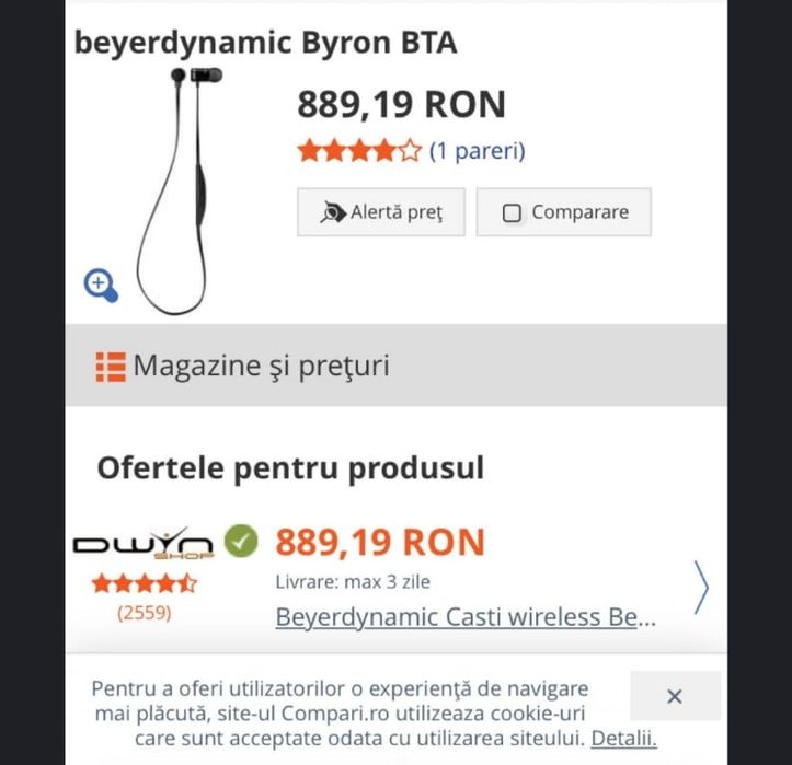 Casti bluetooth Beyerdynamic Byron Bta wireless noi calitate premium