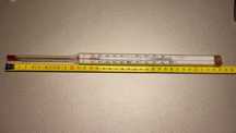 Termometru tehnic alcool rusesc sovietic URSS 34cm 200 grade 1991