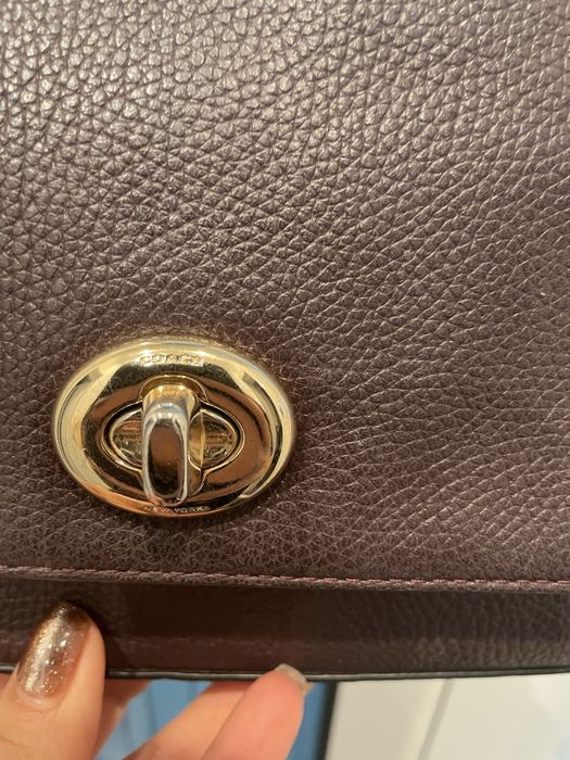 Coach чанта естествена кожа