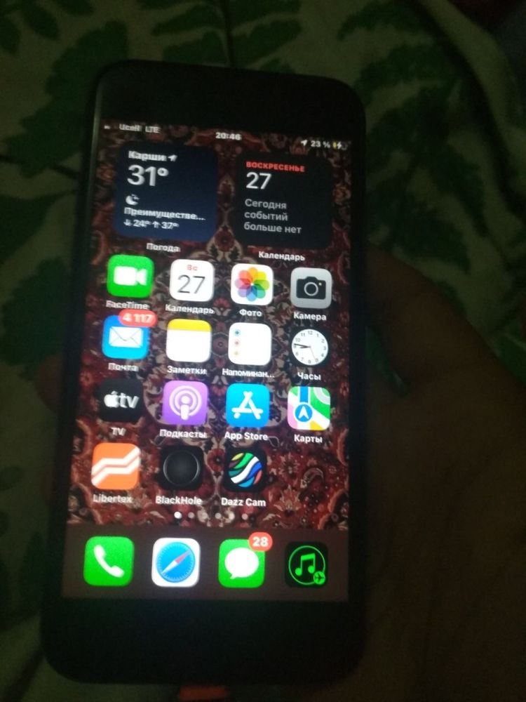 Iphone 7 128 gb 68% batereya aybi yoq