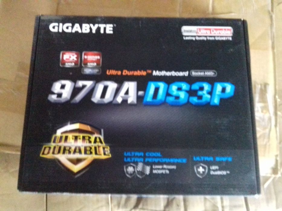 Placa de baza Gigabyte 970A-DS3P, Socket AM3+ sigilata, noua