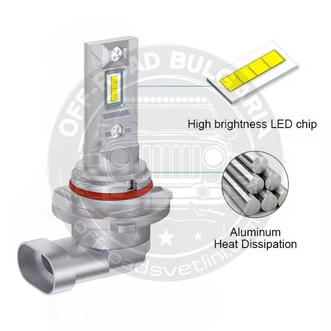 CARLUX LED Диодни Крушки HB3 180W 12V 300% светлина без вентилатор