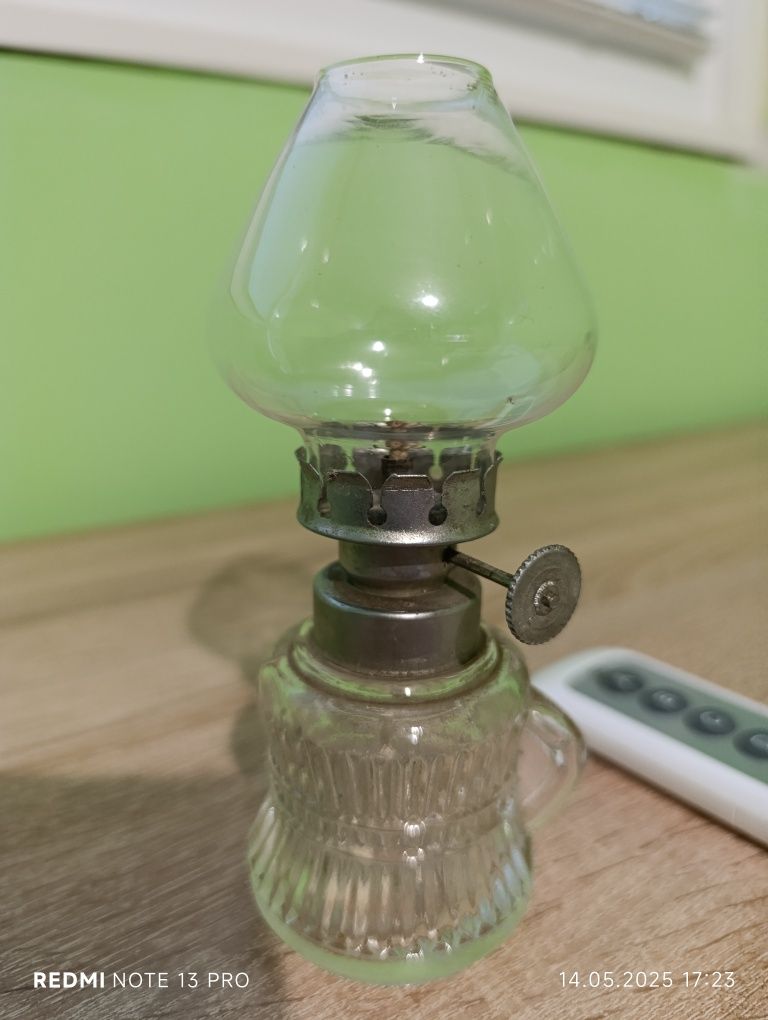 Стъклена газена лампа нова