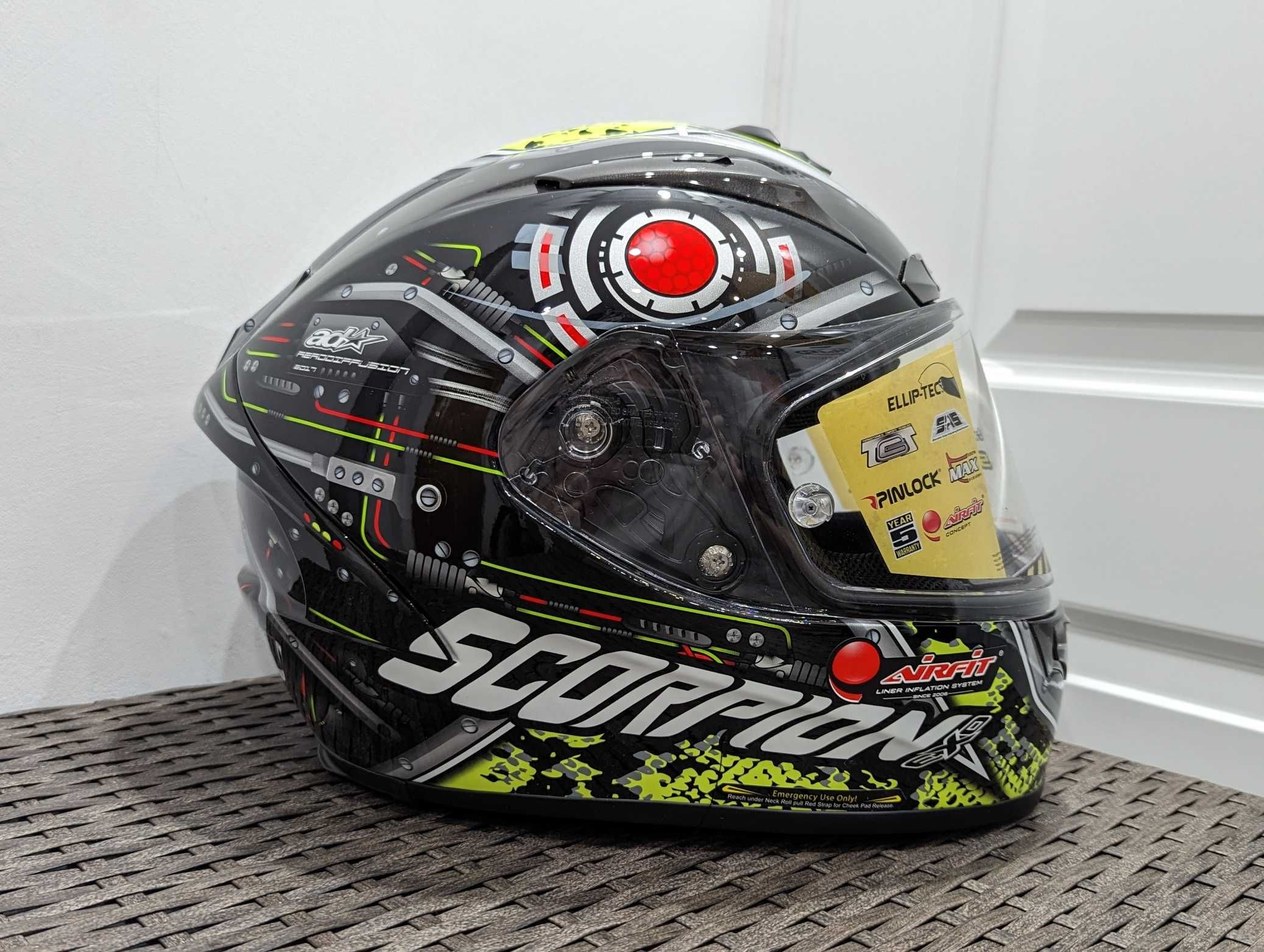 Casca moto Scorpion Exo 2000 Evo Air, marime XL - cu viziera fumurie