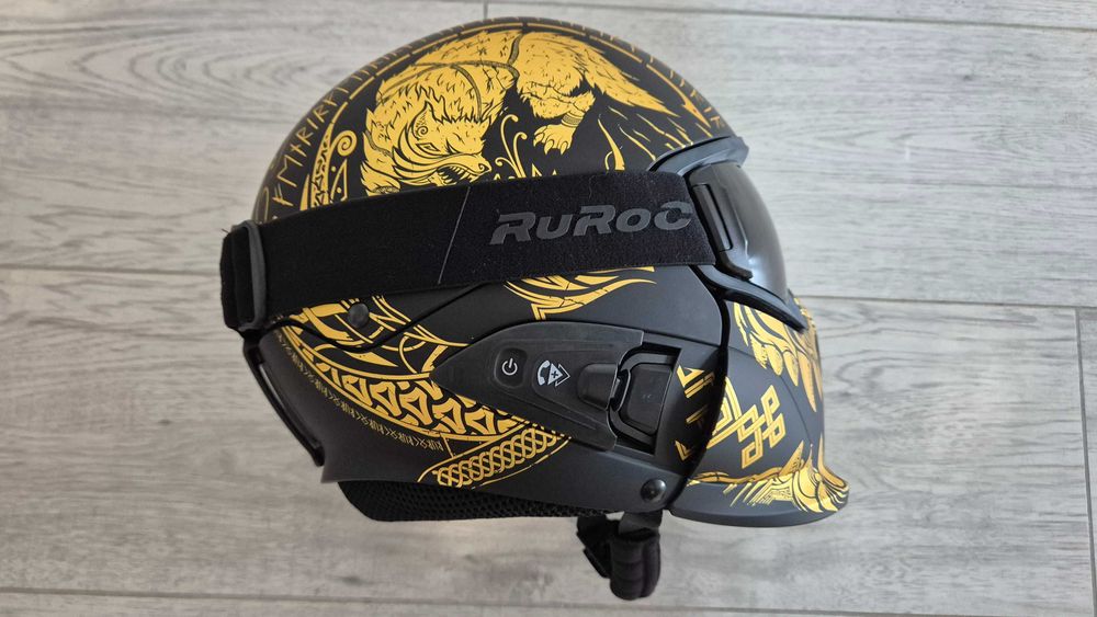 Cască Ruroc RG1-DX FENRIR 2024 YL/S + Sistem audio ShockPods