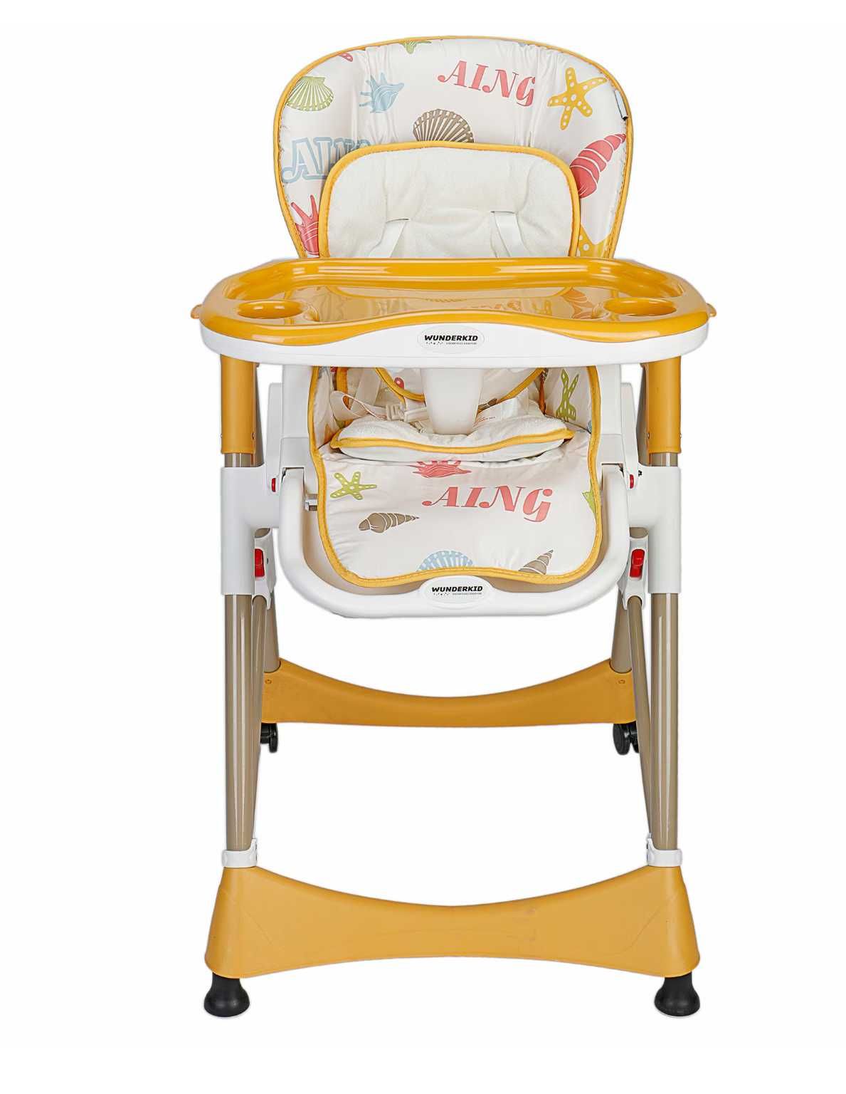 Столче за хранене Wunderkid Loofy, Бяло/Оранжево