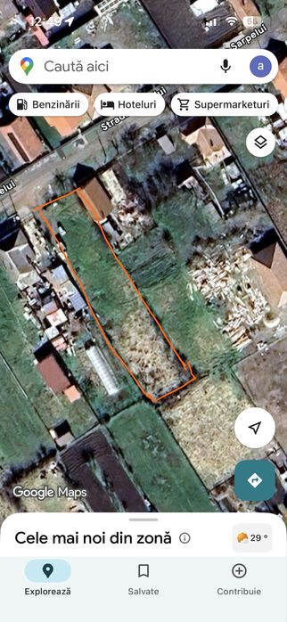 Teren intravilan Dinias/Peciu Nou– 1.533 mp, front 19 m, ideal 2 case