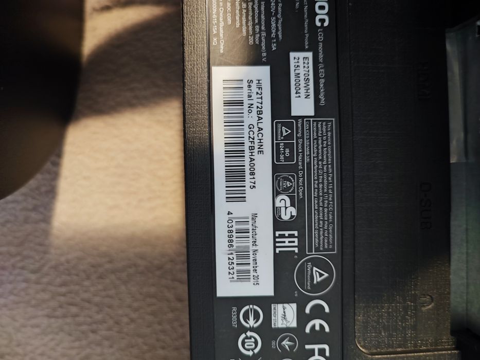 Vand monitor gaming 22 inch