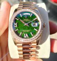 Rolex Day-Date 36 mm Rose Gold Verde Diamante ETA 2834