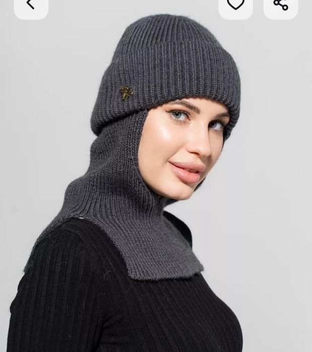 Шапка балаклава теплая