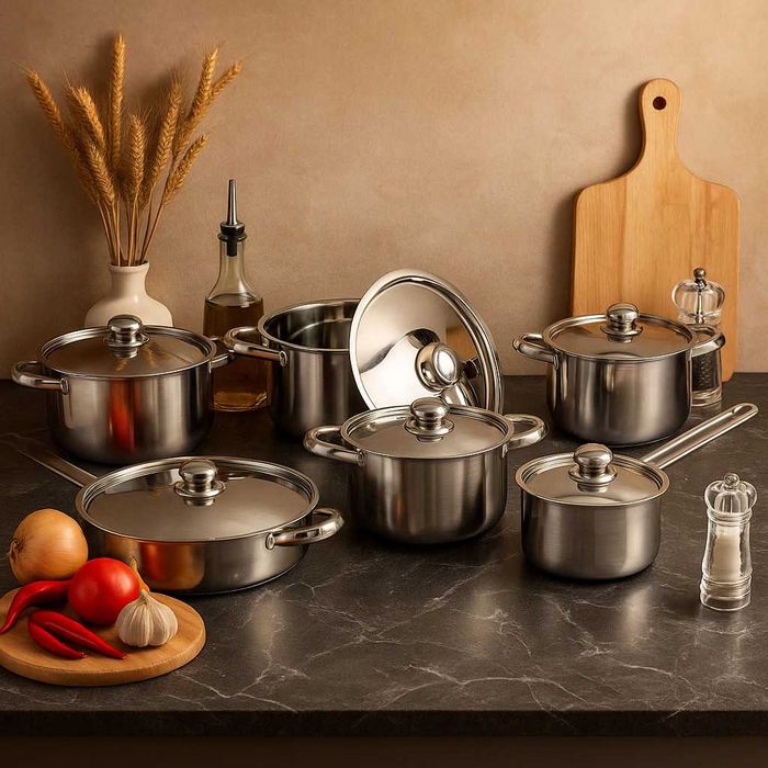 Професионален комплект тенджери Zeiplteir - 12 части