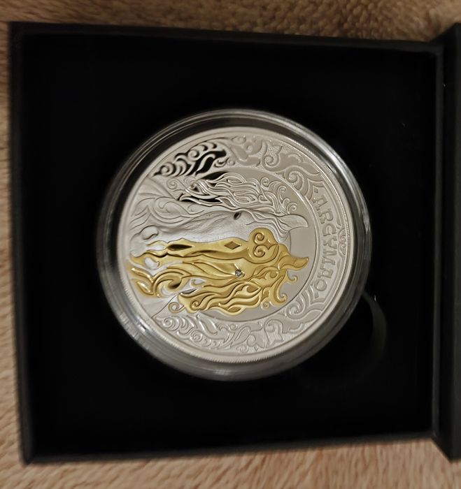 Монета *Аргамак*. Серебро. ARǴYMAQ (1000 тенге)